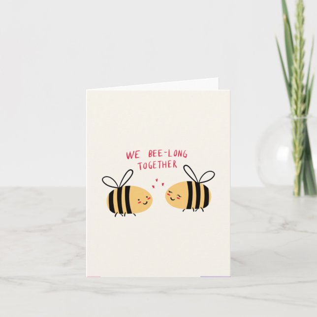 Nos juntamos con la tarjeta de San Valentín (Anverso)