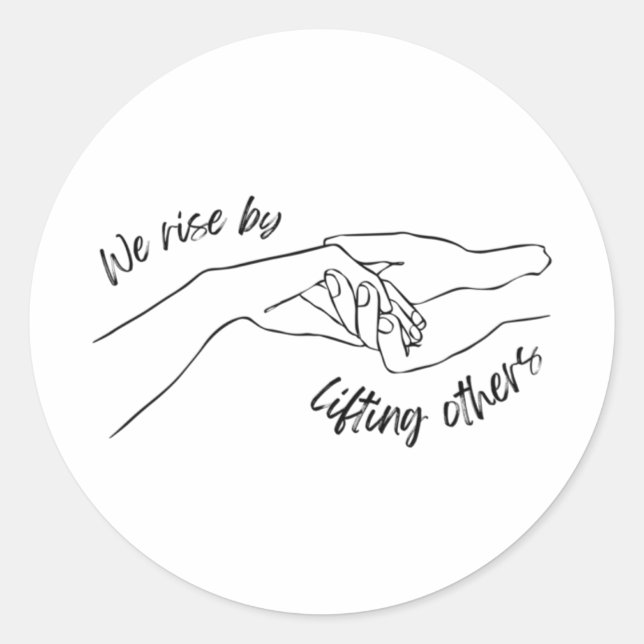 Nos Levantamos Levantando A Otros Pegatinas (Anverso)