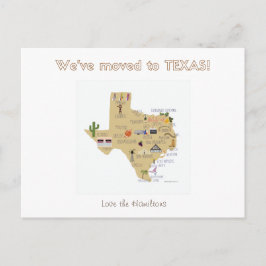 Nos Mudamos a Texas Tarjeta Postal