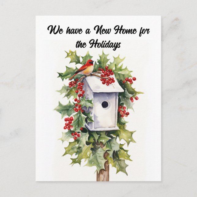 Nos Mudamos Anuncio de Mudanza de Navidad en Nuevo (Anverso)