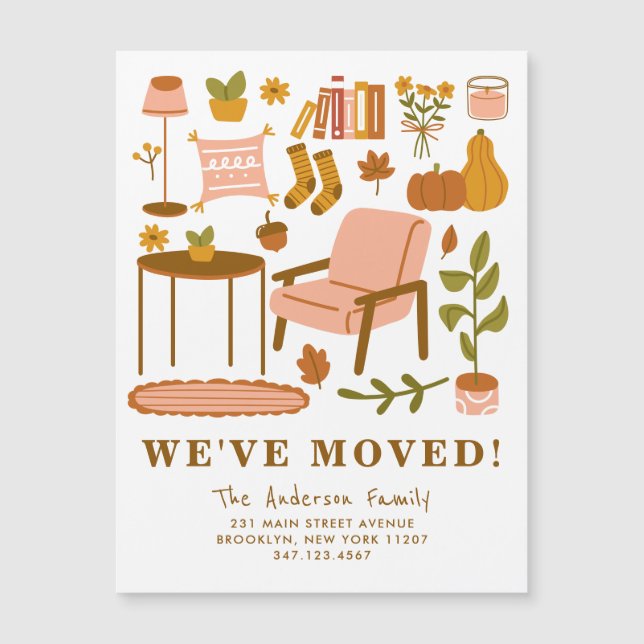 Nos mudamos de Boho otoño a casa Acción de Gracias (Anverso)