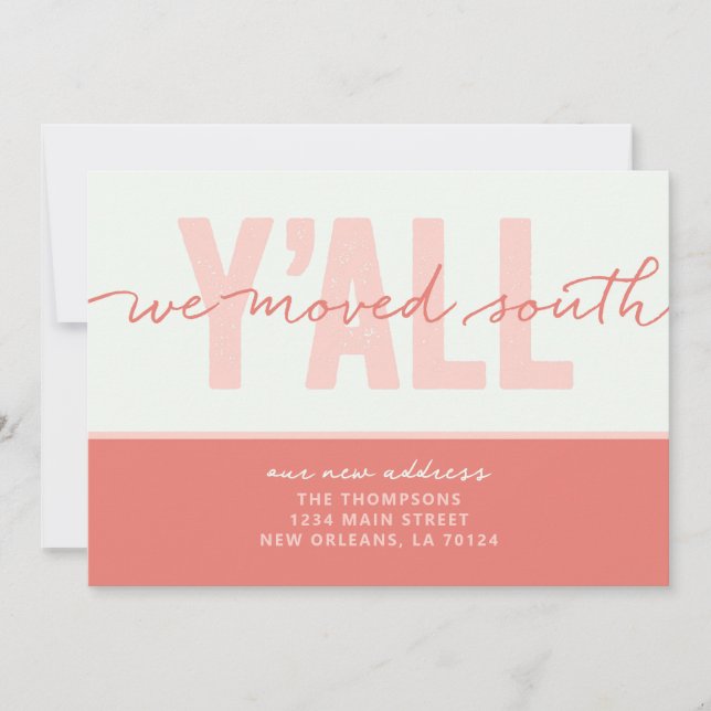 Nos mudamos de Invitación en movimiento hacia el s (Anverso)