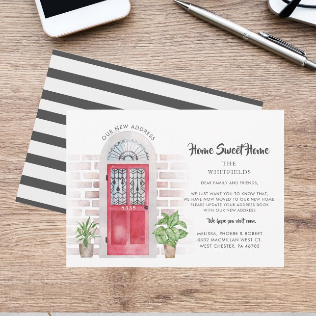 Nos mudamos de Invitación móvil elegante (We've Moved Elegant Moving Announcement)