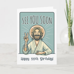 "Nos vemos pronto", tarjeta de cumpleaños verde, d