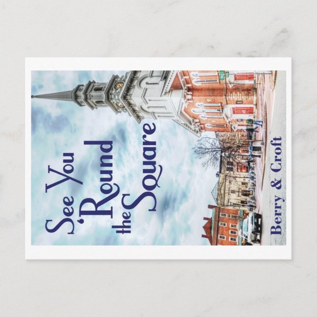 Nos vemos rodeando la postal cuadrada (Anverso)