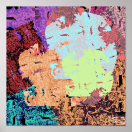 Nose Art I colorido arte abstracto con perros