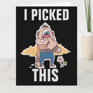 NOSE PICKER FUNNY BIRTHDAY SOBRESIZADO TARJETA DE 