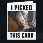 NOSE PICKER GIIRL FUNNY SOBRESIZADO TARJETAS DE CU<br><div class="desc">RECOGÍ ESTA TARJETA SÓLO POR TI TARJETA DE CUMPLEAÑOS.</div>
