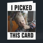 NOSE PICKER GIIRL FUNNY SOBRESIZADO TARJETAS DE CU<br><div class="desc">RECOGÍ ESTA TARJETA SÓLO POR TI TARJETA DE CUMPLEAÑOS.</div>