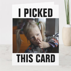 NOSE PICKER GIIRL FUNNY SOBRESIZADO TARJETAS DE CU