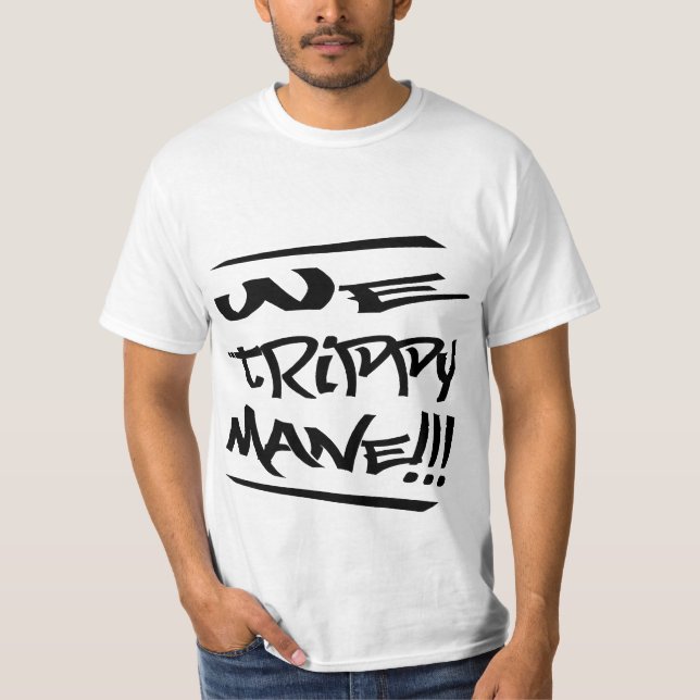 Nosotros camisa (blanca) Trippy de la melena (Anverso)