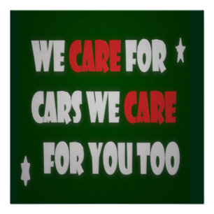 Nosotros Cuidamos Al Poster De Autos