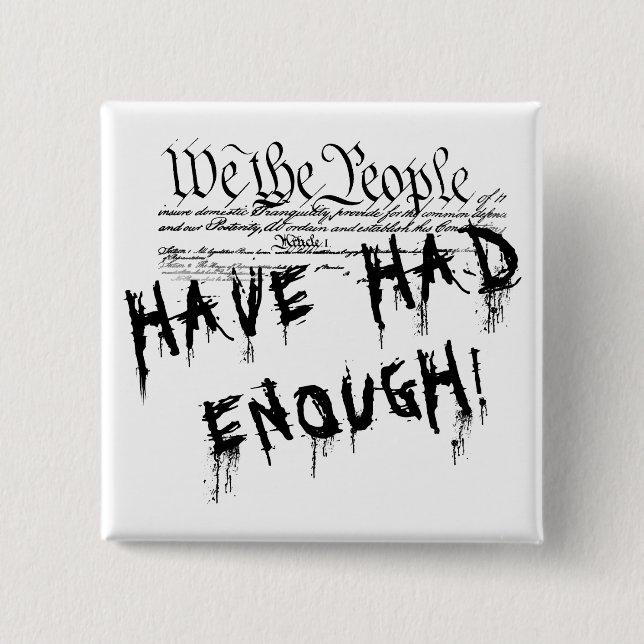 ¡Nosotros, el pueblo! Botón de protesta política (Anverso)