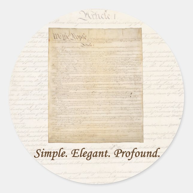 Nosotros, el pueblo - Pegatina #1 (Anverso)