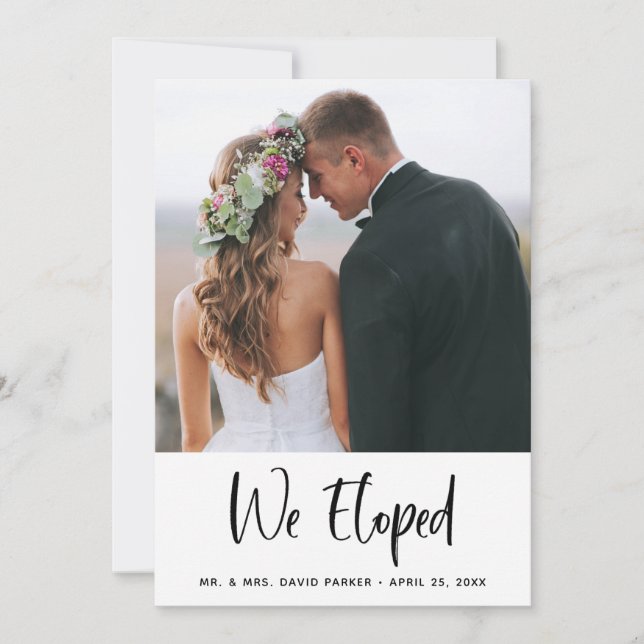 Nosotros eludimos | Invitación y Fiesta del Boda d (Anverso)