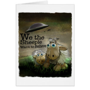 Nosotros la tarjeta de Sheeple