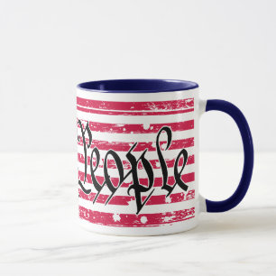 Nosotros la taza de la bandera americana de la