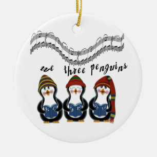 Nosotros tres pingüinos: Ornamento de Navidad