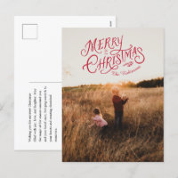 Nostalgia festiva Feliz Navidad - Tarjeta postal