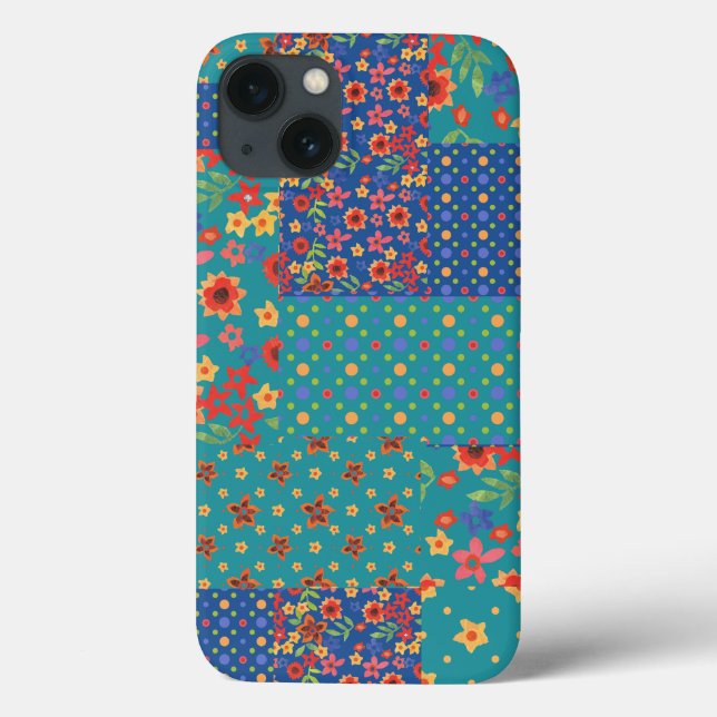 Nostalgic Faux Patchwork Samsung Galaxy Note Funda (Reverso)