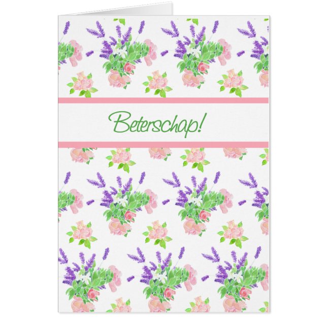 Nostálgica bienvenida floral holandesa se pone bie (Frente)