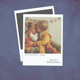 Nostálgica foto instantánea tarjeta de vacaciones