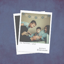 Nostálgica foto instantánea tarjeta de vacaciones