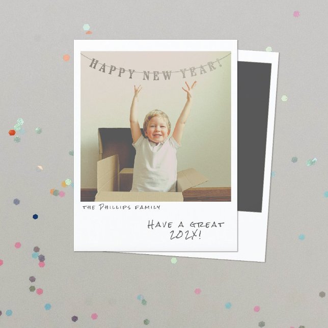 Nostálgica tarjeta de Año Nuevo fotográfica instan (Subido por el creador)