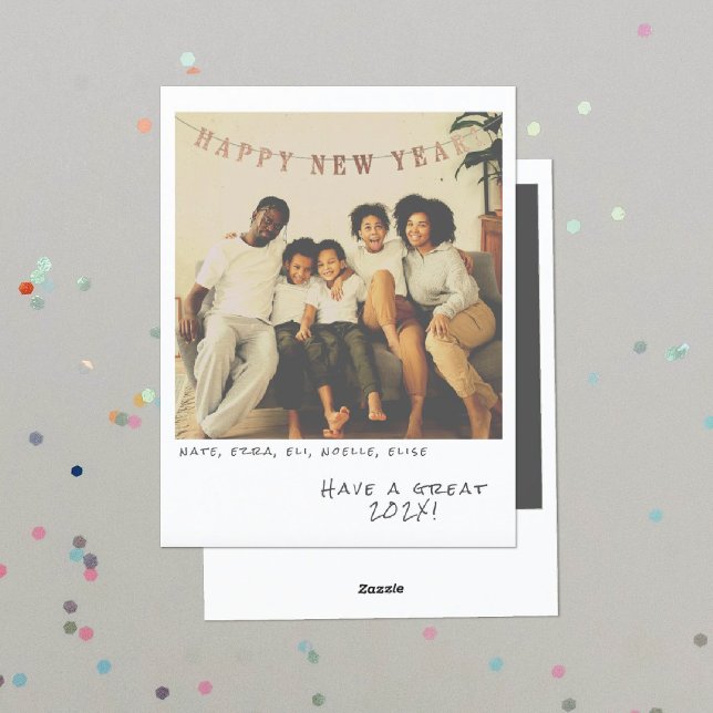 Nostálgica tarjeta de Año Nuevo fotográfica instan (Subido por el creador)