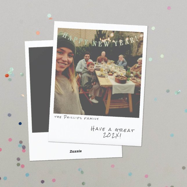 Nostálgica tarjeta de Año Nuevo fotográfica instan (Subido por el creador)