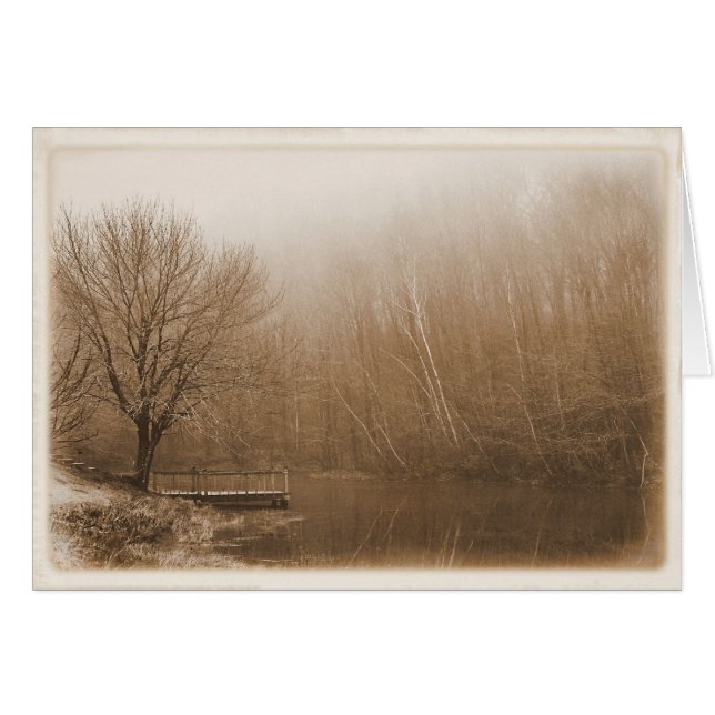 Nostálgico por el estanque - en blanco (Anverso (Horizontal))