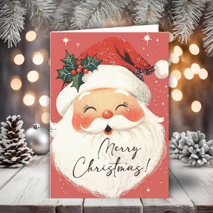 Nostálgico Santa Claus Vintage Feliz Navidad