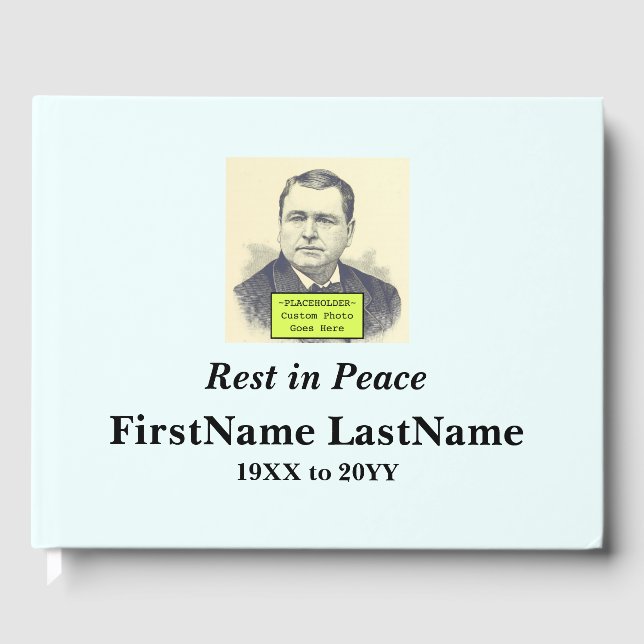 Nostálgico y elegante libro de invitados conmemora (Anverso)