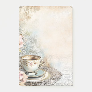 nota adhesiva de la fiesta del té Victoriana