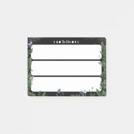 Nota Adhesiva “Por Hacer” – Diseño Floral Oscuro y