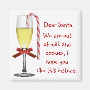 Nota al imán del navidad de Santa