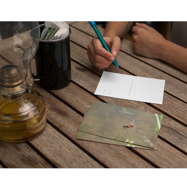 Nota Botánica Personalizada Vintage Dragonfly Rojo (Subido por el creador)