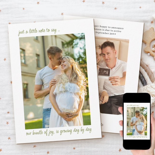 Nota Casual para decir 2 foto vertical Embarazo No (Subido por el creador)