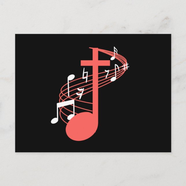 Nota Cross Clef Church Choir Choral Music Chorus G (Anverso)