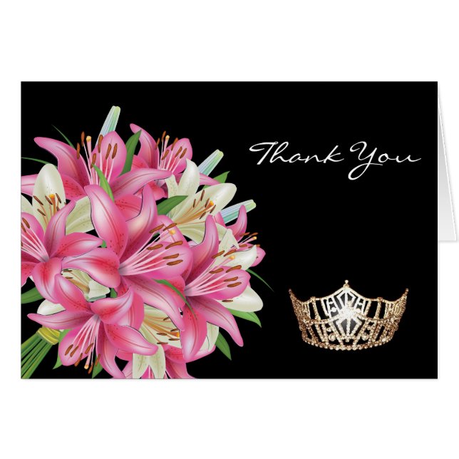 Nota: Crown de tarjetas y Lillies (Anverso (Horizontal))