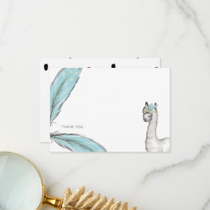 Nota de agradecimiento de Baby Shower Boho Lama