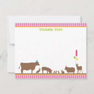Nota de agradecimiento de Barnyard Flat