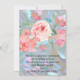 Nota de agradecimiento de boda