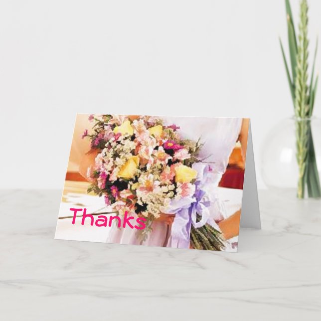 Nota de agradecimiento de boda (Anverso)