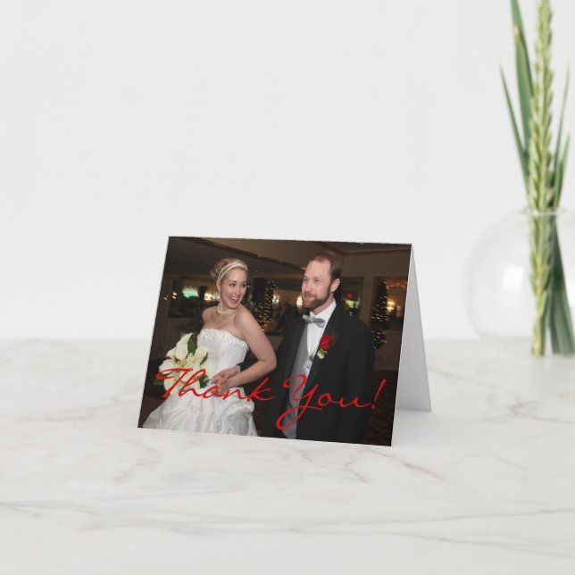 Nota de agradecimiento de boda (Anverso)