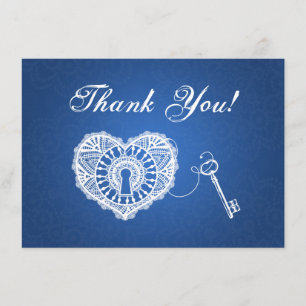 Nota de agradecimiento de boda Llave de mi corazón