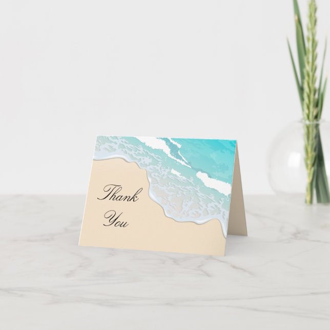 Nota de agradecimiento de mesa de playa (Anverso)