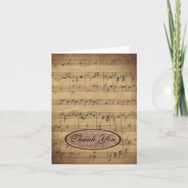 Nota de agradecimiento de música (Anverso)