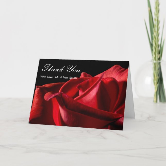 Nota de agradecimiento de Red Rose (Anverso)