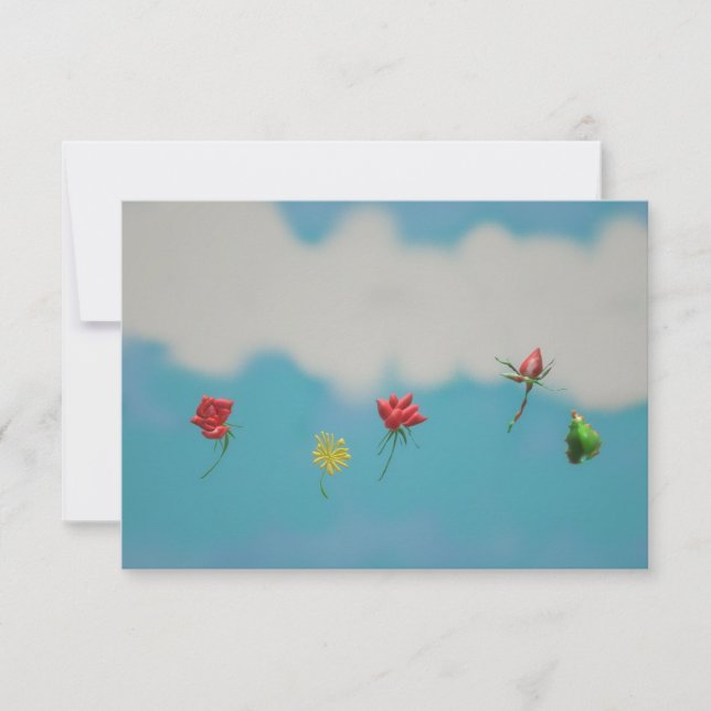 Nota de agradecimiento de rosas rojas (Anverso)